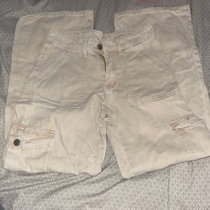 Beige Cargo Pants